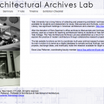 yNote: Yale Architectural Archives Lab