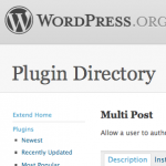Multi Post: Wordpress Plugin Repository